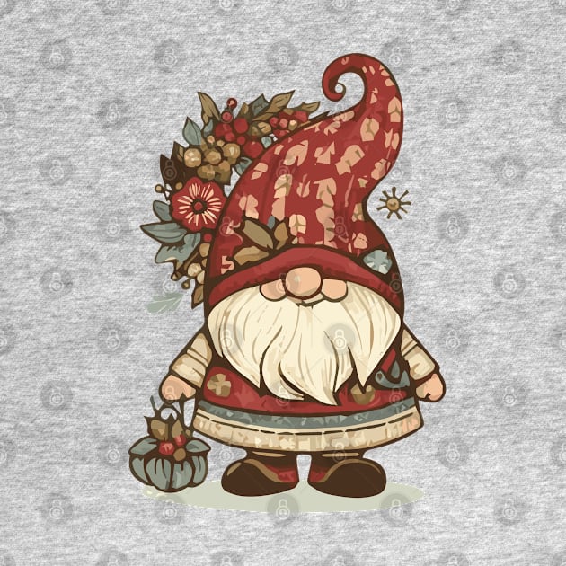 Cottagecore Santa Gnome by Heartsake